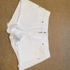 White 7 for All Mankind Denim Cutoffs